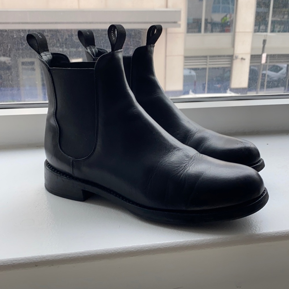 Rag & Bone Black Leather Chelsea Boot